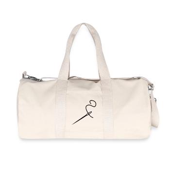 coupe point aiguille - Sac de sport en toile recyclée Stanley/Stella - blanc naturel - Devant