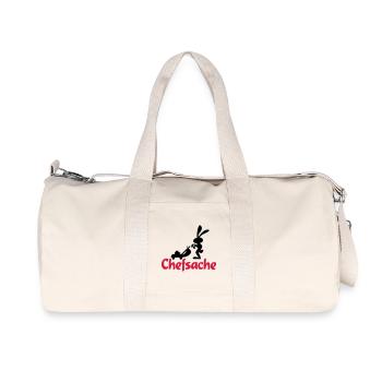 jardin - Sac de sport en toile recyclée Stanley/Stella - blanc naturel - Devant