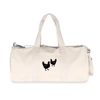 Chickens - Recycled Canvas Sports Bag by Stanley/Stella - natural - Front