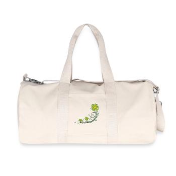 Kleeblatt Klee Silvester St Patricks Day - Recycelte Canvas-Sporttasche von Stanley/Stella - Naturweiß - Vorne