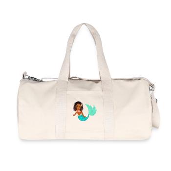 Meeresjungfrau Illustration für Kinder - Recycelte Canvas-Sporttasche von Stanley/Stella - Naturweiß - Vorne