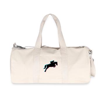 Pferde-Reiten - Recycelte Canvas-Sporttasche von Stanley/Stella - Naturweiß - Vorne