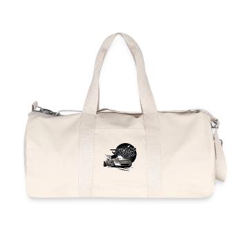 Voiture japonaise Miata Mx5 grise - Sac de sport en toile recyclée Stanley/Stella - blanc naturel - Devant