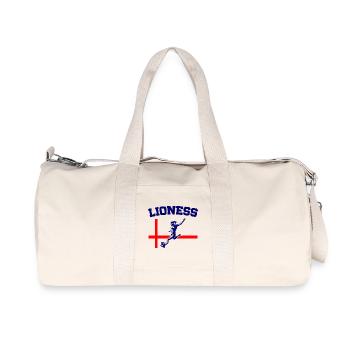 Lionnes championnes d’Angleterre de football féminin - Sac de sport en toile recyclée Stanley/Stella - blanc naturel - Devant