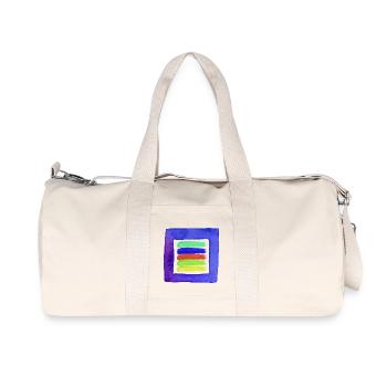 Colors of Life - Recycelte Canvas-Sporttasche von Stanley/Stella - Naturweiß - Vorne