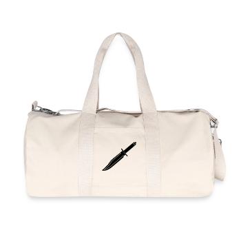 Rambo Messer lang - Recycelte Canvas-Sporttasche von Stanley/Stella - Naturweiß - Vorne