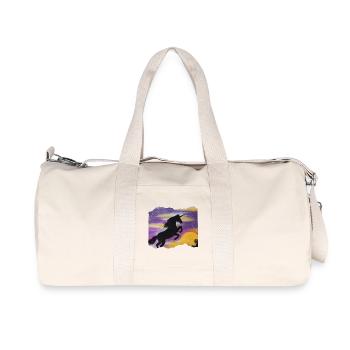 UnicornKraft au coucher du soleil - Sonja Ariel - Sac de sport en toile recyclée Stanley/Stella - blanc naturel - Devant