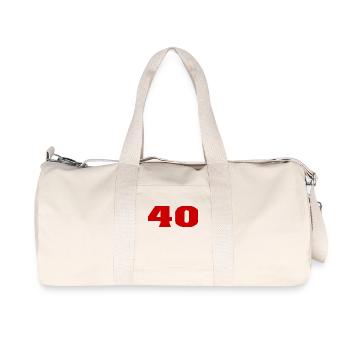 40. 40 YEARS. 40th ANNIVERSARY. 40TH ANNIVERSARY. - Recycled Canvas Sports Bag by Stanley/Stella - natural - Front