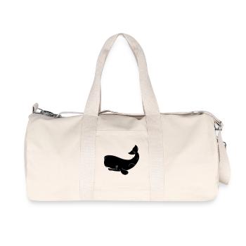 Whale - Recycled Canvas Sports Bag by Stanley/Stella - natural - Front
