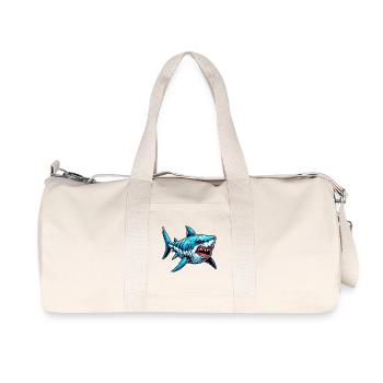 Requin - Sac de sport en toile recyclée Stanley/Stella - blanc naturel - Devant