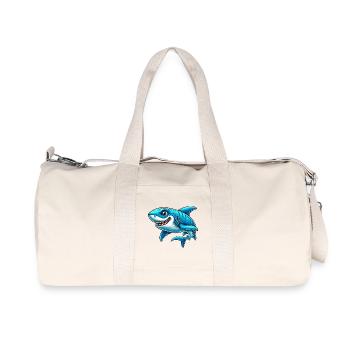Requin - Sac de sport en toile recyclée Stanley/Stella - blanc naturel - Devant