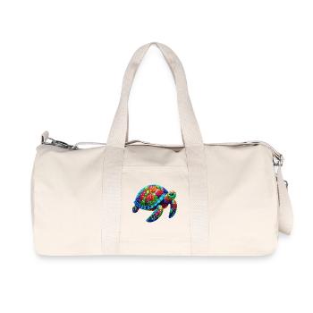 Tortue - Sac de sport en toile recyclée Stanley/Stella - blanc naturel - Devant