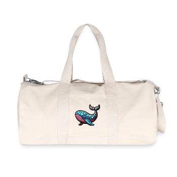 Baleine - Sac de sport en toile recyclée Stanley/Stella - blanc naturel - Devant