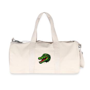 Alligator Crocodile - Recycled Canvas Sports Bag by Stanley/Stella - natural - Front