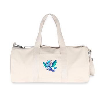 Dragon - Sac de sport en toile recyclée Stanley/Stella - blanc naturel - Devant