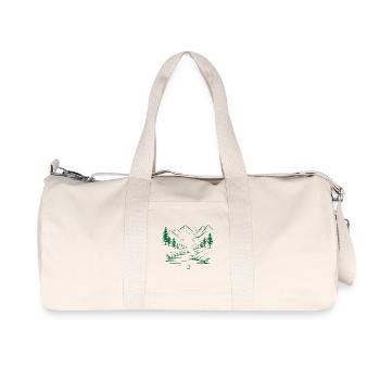 Gebirge - Recycelte Canvas-Sporttasche von Stanley/Stella - Naturweiß - Vorne