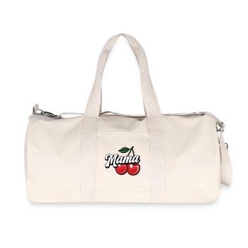 Mama Cherry – Doux et élégant Mama Design - Sac de sport en toile recyclée Stanley/Stella - blanc naturel - Devant