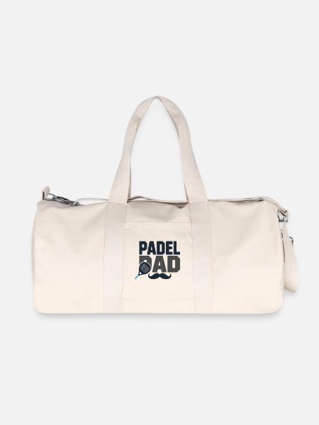 Padel Dad - Recycled Canvas Sports Bag by Stanley/Stella - natural