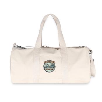 Conception de muscle car vintage - Sac de sport en toile recyclée Stanley/Stella - blanc naturel - Devant