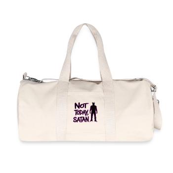 Rebellious Satan Meme Print on T-Shirt - Recycled Canvas Sports Bag by Stanley/Stella - natural - Front