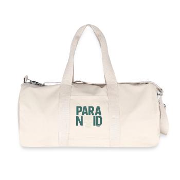 Paranoid Skull - Recycled Canvas Sports Bag by Stanley/Stella - natural - Front