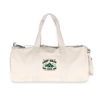 Restez calme et continuez à marcher - Sac de sport en toile recyclée Stanley/Stella - blanc naturel - Devant