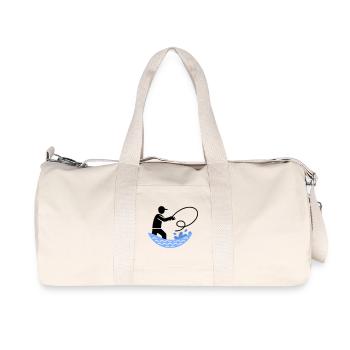 Pêche et pêche | Petri Heil Hobby Logo - Sac de sport en toile recyclée Stanley/Stella - blanc naturel - Devant
