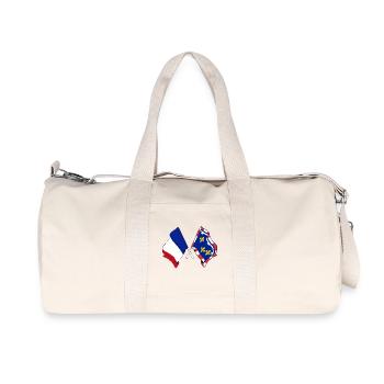 Centre-Val de Loire & Frankreich - Recycelte Canvas-Sporttasche von Stanley/Stella - Naturweiß - Vorne