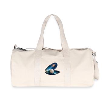RICH MUSSEL - Bellgique - Recycled Canvas Sports Bag by Stanley/Stella - natural - Front