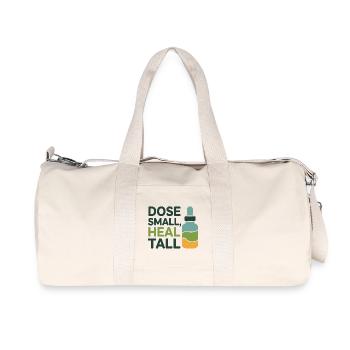 Homeopathy Dose Small Heal Tall Professional  - Recycled Canvas Sports Bag by Stanley/Stella - natural - Front