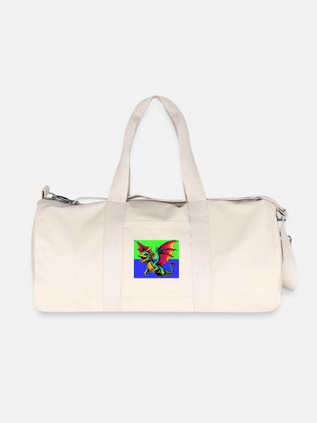 Drache - Recycelte Canvas-Sporttasche von Stanley/Stella - Naturweiß