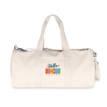 Hallo Sommer - Recycelte Canvas-Sporttasche von Stanley/Stella - Naturweiß - Vorne
