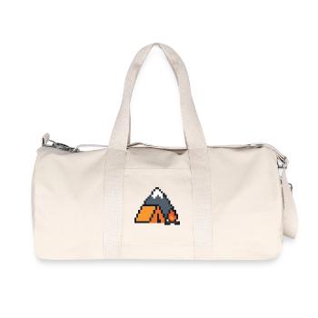 Pixel Schlaffuchs Mondnacht - Recycelte Canvas-Sporttasche von Stanley/Stella - Naturweiß - Vorne