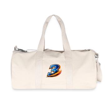 Number 3 Football Shirt Defensive Player Team - Recycled Canvas Sports Bag by Stanley/Stella - natural - Front