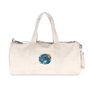 Surfer Cirkel Surfkunst - Recycled Canvas Sports Bag by Stanley/Stella - natural - Front