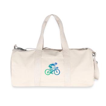 Gift idea for a road bike with road bike - Recycled Canvas Sports Bag by Stanley/Stella - natural - Front