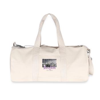 Bangkok Skyline Vintage BKK Thailand Souvenir - Recycelte Canvas-Sporttasche von Stanley/Stella - Naturweiß - Vorne