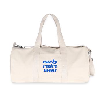 early retirement - Recycled Canvas Sports Bag by Stanley/Stella - natural - Front