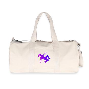 Gift idea for the breakdancer with break dance - Recycled Canvas Sports Bag by Stanley/Stella - natural - Front