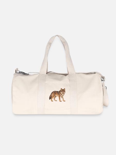 Wolf - Recycelte Canvas-Sporttasche von Stanley/Stella - Naturweiß