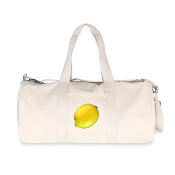 citron lime citron veggie Veggie agrumes - Sac de sport en toile recyclée Stanley/Stella - blanc naturel - Devant