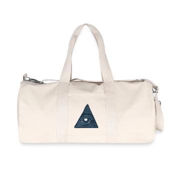 Illuminati Alles sehendes Auge Geschenk Idee - Recycelte Canvas-Sporttasche von Stanley/Stella - Naturweiß - Vorne