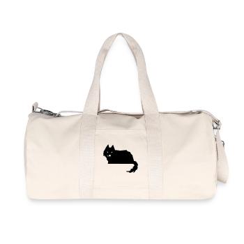 Wolf - Recycelte Canvas-Sporttasche von Stanley/Stella - Naturweiß - Vorne