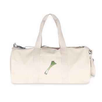 Leek onion with root - Recycled Canvas Sports Bag by Stanley/Stella - natural - Front