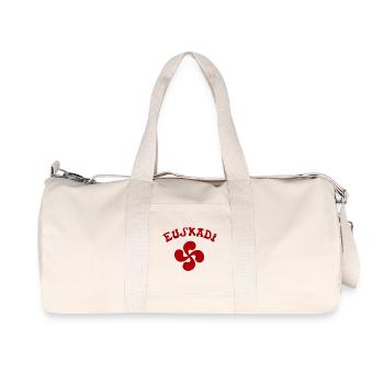 Basque Red - Recycled Canvas Sports Bag by Stanley/Stella - natural - Front