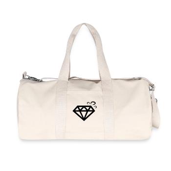 diamant diamond - Recycelte Canvas-Sporttasche von Stanley/Stella - Naturweiß - Vorne