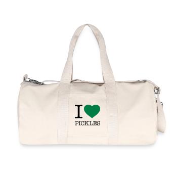 I LOVE PICKLES - Recycled Canvas Sports Bag by Stanley/Stella - natural - Front