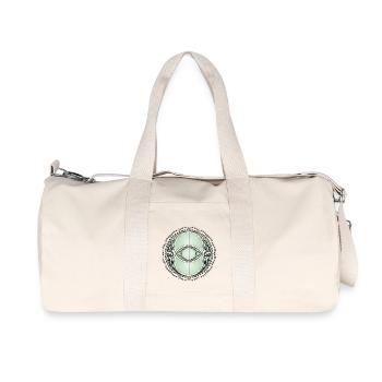 Vesica Piscis, Chalice Well, géométrie sacrée, vie - Sac de sport en toile recyclée Stanley/Stella - blanc naturel - Devant