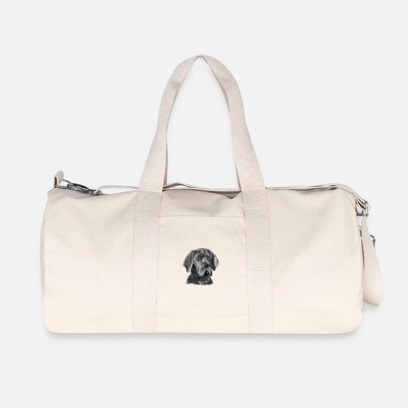 Dogge - Recycelte Canvas-Sporttasche von Stanley/Stella - Naturweiß