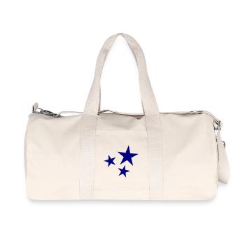 STAR. STAR. STARS. FEAST. ANNIVERSARY. CHRISTMAS - Recycled Canvas Sports Bag by Stanley/Stella - natural - Front